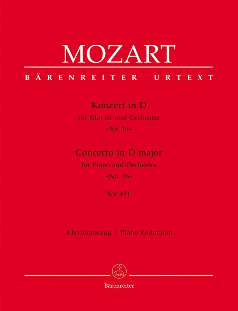 Concert 16 D KV451